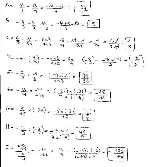 calcul fraction