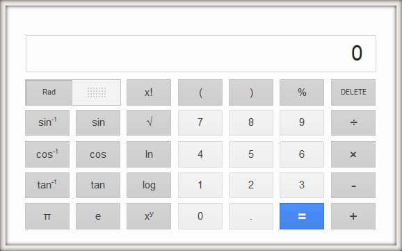 google calculatrice