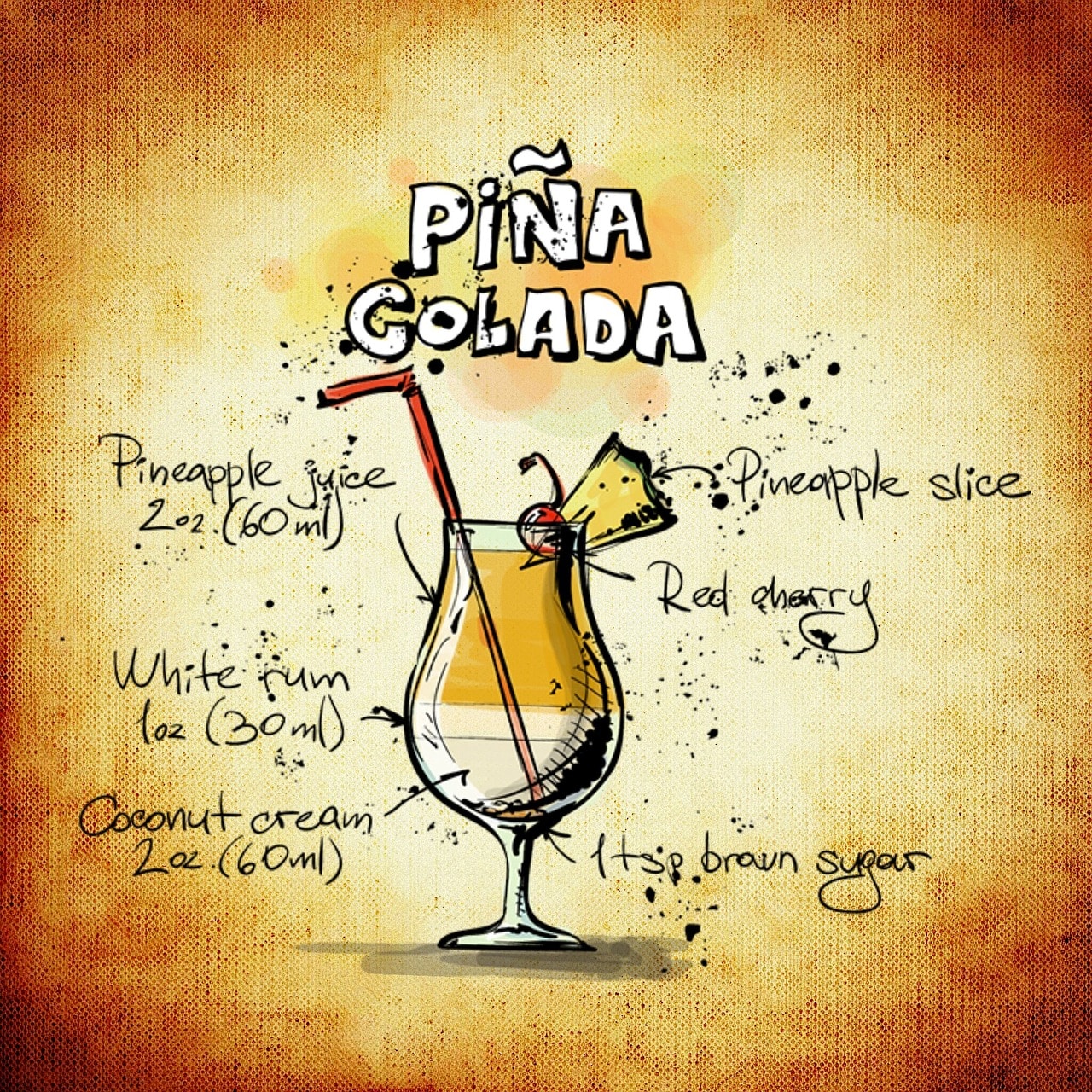 Quelle est la recette pour faire une pina colada à la maison ?